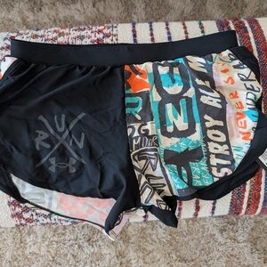 Colorful Graphic Running Shorts